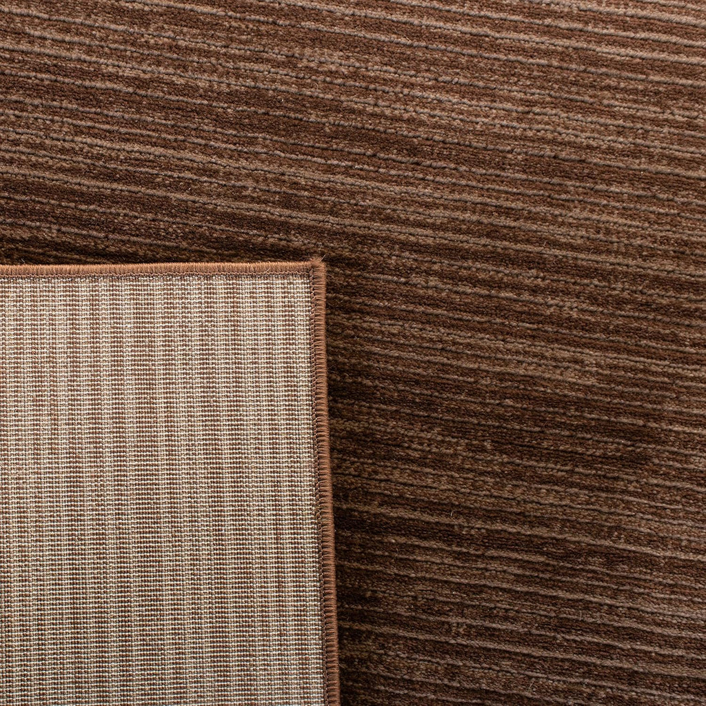 Area Rug 10x14 - Vision - Large - Brown, Modern Ombre Design, Non-Shedding & Easy to Clean