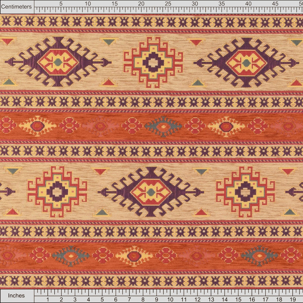 Kilim Pattern Upholstery Fabric Kilim Bohemian Boho Tapestry Tribal Southwestern Turkish Persian Moroccan Mexican