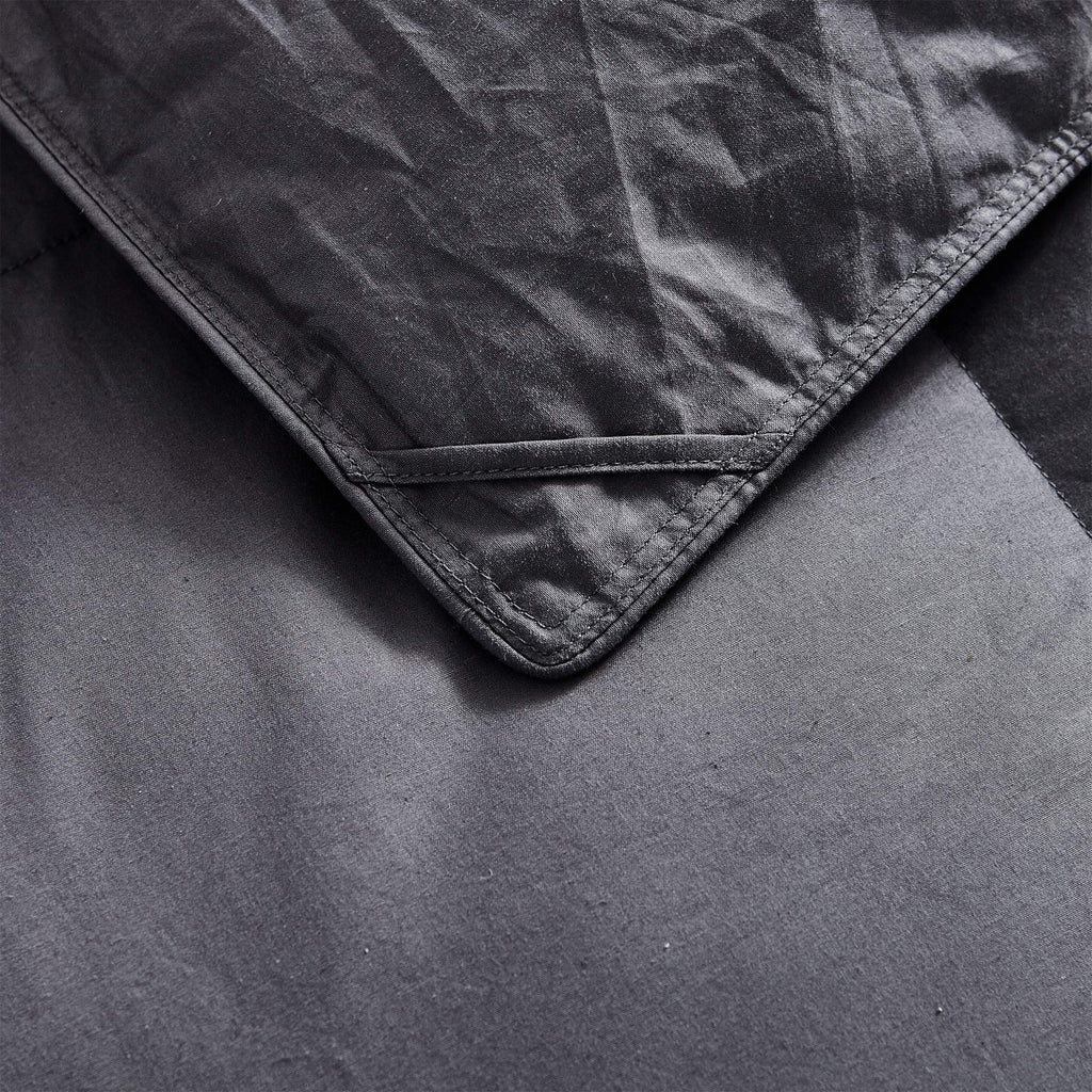 Luxurious All-Season Goose Down Fiber Comforter Duvet Insert, Classic Gray, Premium Baffle Box, 100% Egyptian Cotton