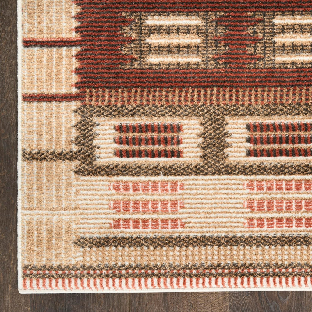 Home Nordic Rust 2' x 6' Area Rug - Easy Clean, Non Shedding, Bed Room, Living Room, Dining Room, Kitchen (6' Runner)