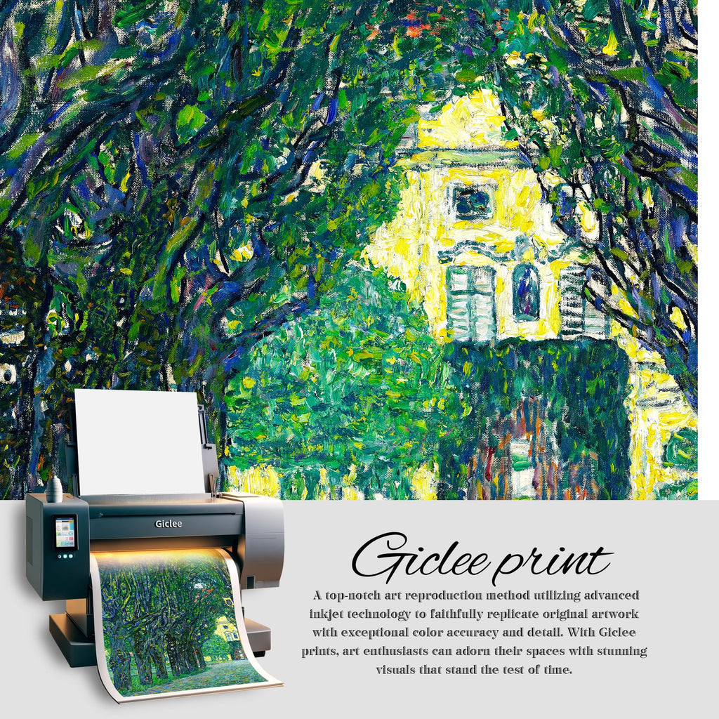 Avenue to Schloss Kammer by Gustav Klimt, Unframed Canvas Poster