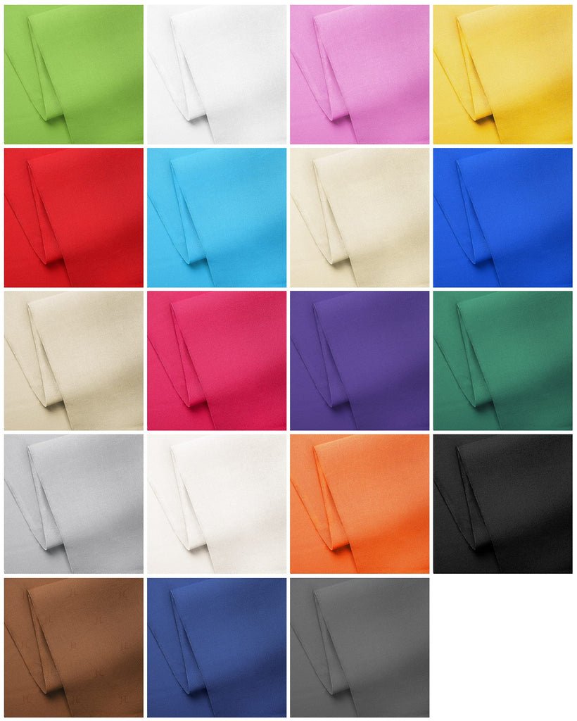 19 Options-100% Cotton Fabric by The Yard in Solid Color 44"Wide by 3yd (9 ft) -Medium Weight 5.2 oz-Soft Cotton for
