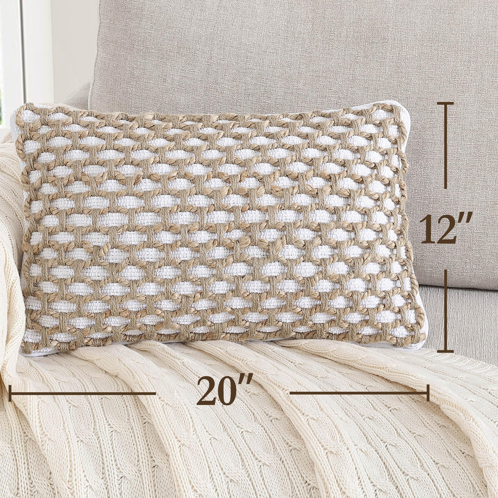 Jada Decorative Throw, Includes Accent, Premium Woven Design, Living Room Décor, (1) 12" x 20" Pillow Cover with