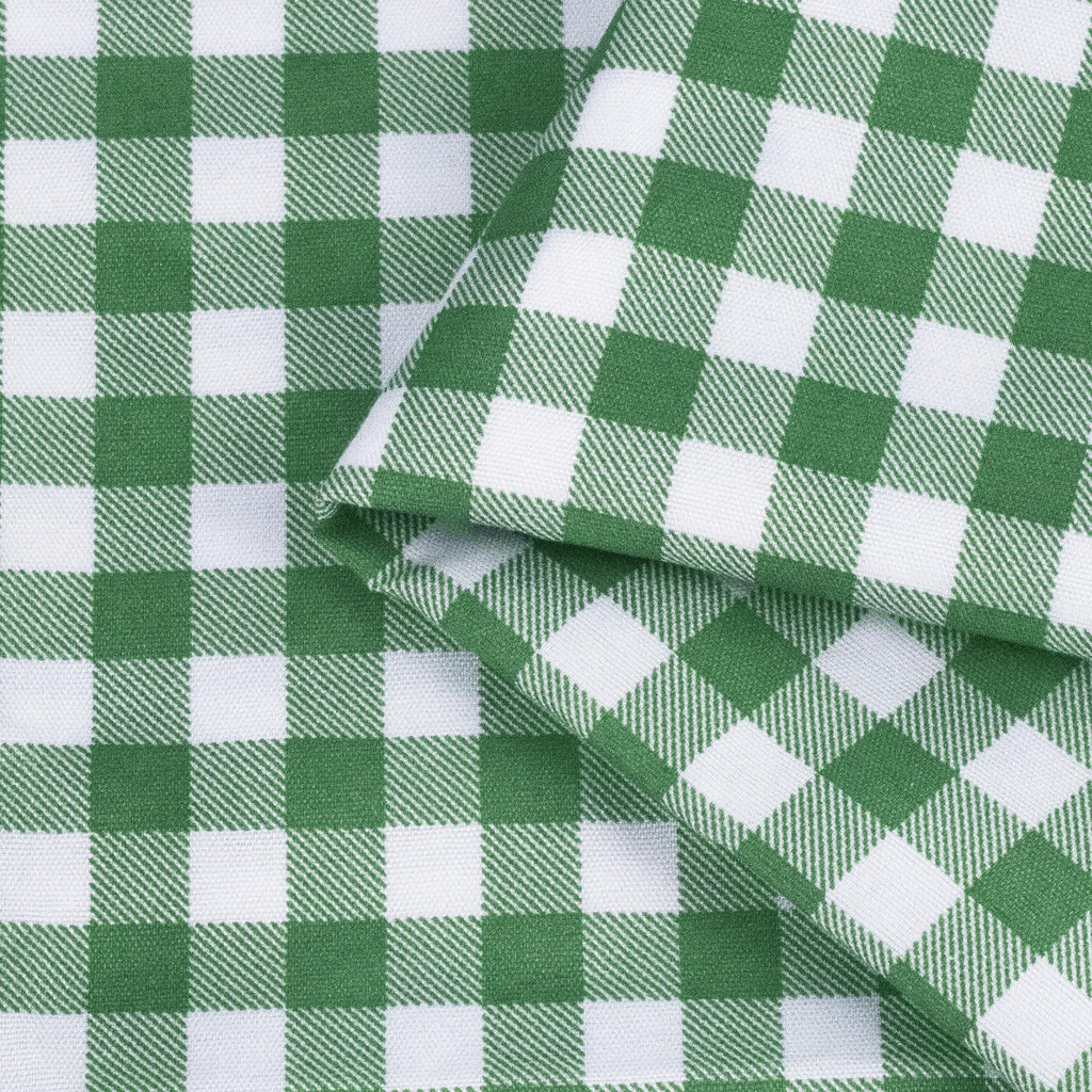 96" Wide Checkered Gingham Fabric - Lightweight Polyester Poplin Fabric for DIY Crafts, Wall Decor & Sewing - Green