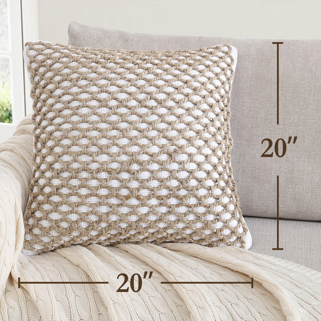 Jada 2 Pc Decorative Throw Pillow Covers, Pillow Insert not Included, Premium Woven Design, Living Room Décor, (2)