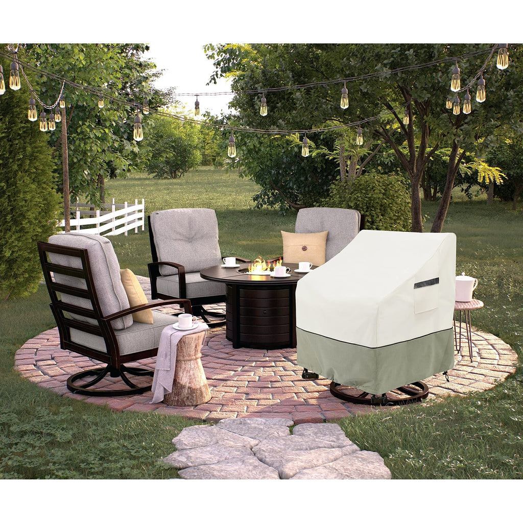 Outdoor Swivel Chair Covers 2 Pack, 100% Waterproof Heavy Duty Outdoor Chair Covers, (33 W x 35 D x 38.5 H inches)