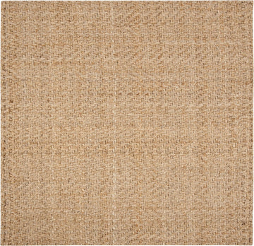 Natural Fiber Collection Area Rug - 6' Square, Natural, Handmade Jute, Ideal for High Traffic Areas (NF265A)