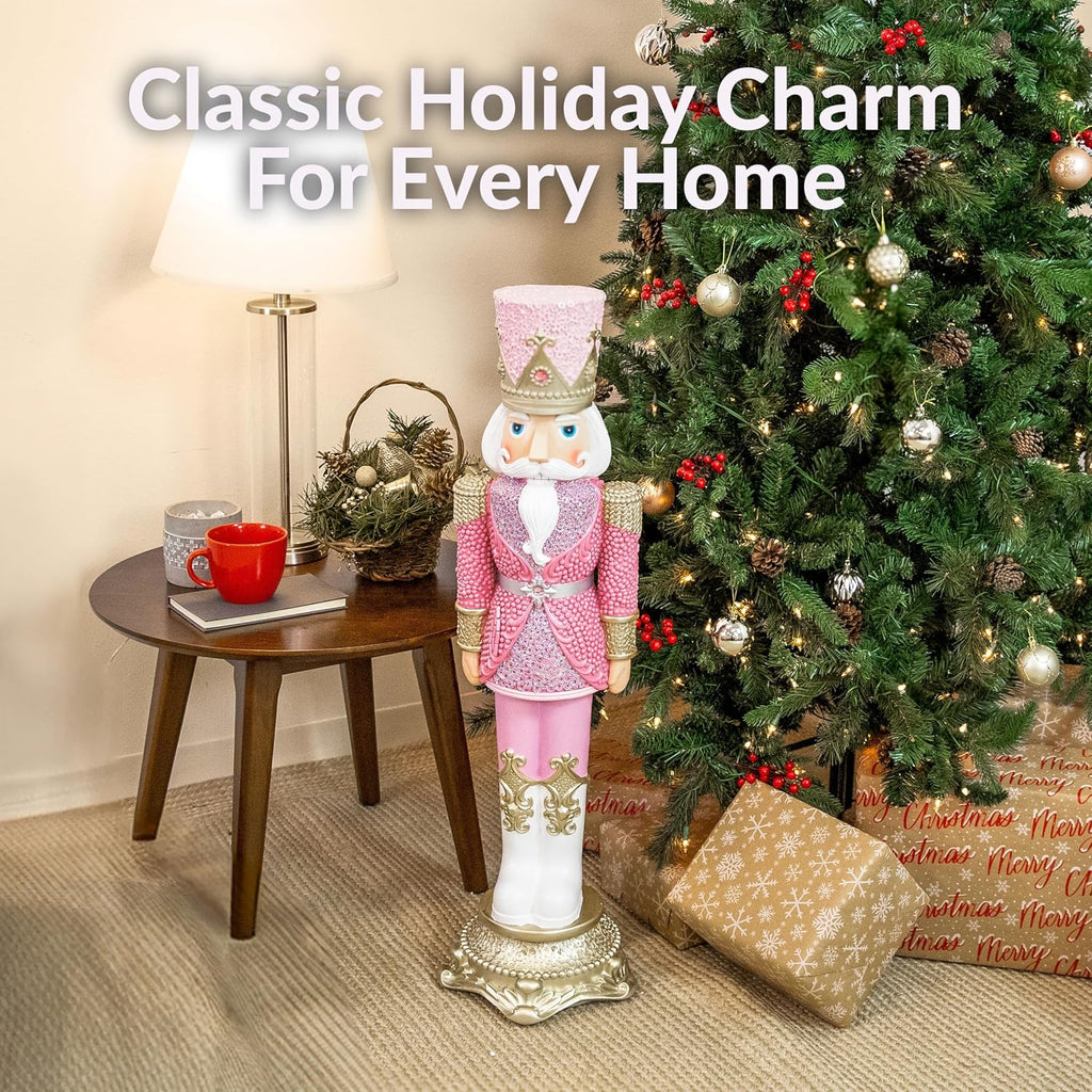 Kenneth the Princely 3ft Nutcracker Statue, Christmas Decoration