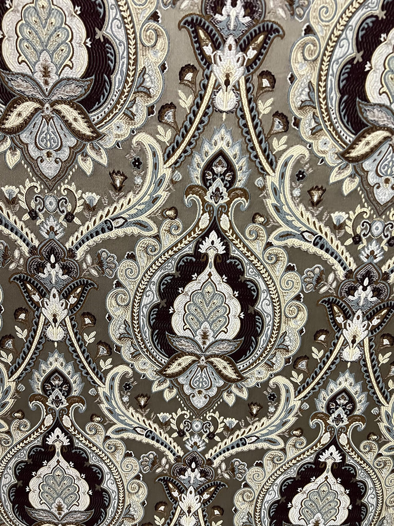 Luxurious Woven Jacquard Majestic Damask Fabric for Upholstery, Dining Chairs, Window Treatments, Crafts