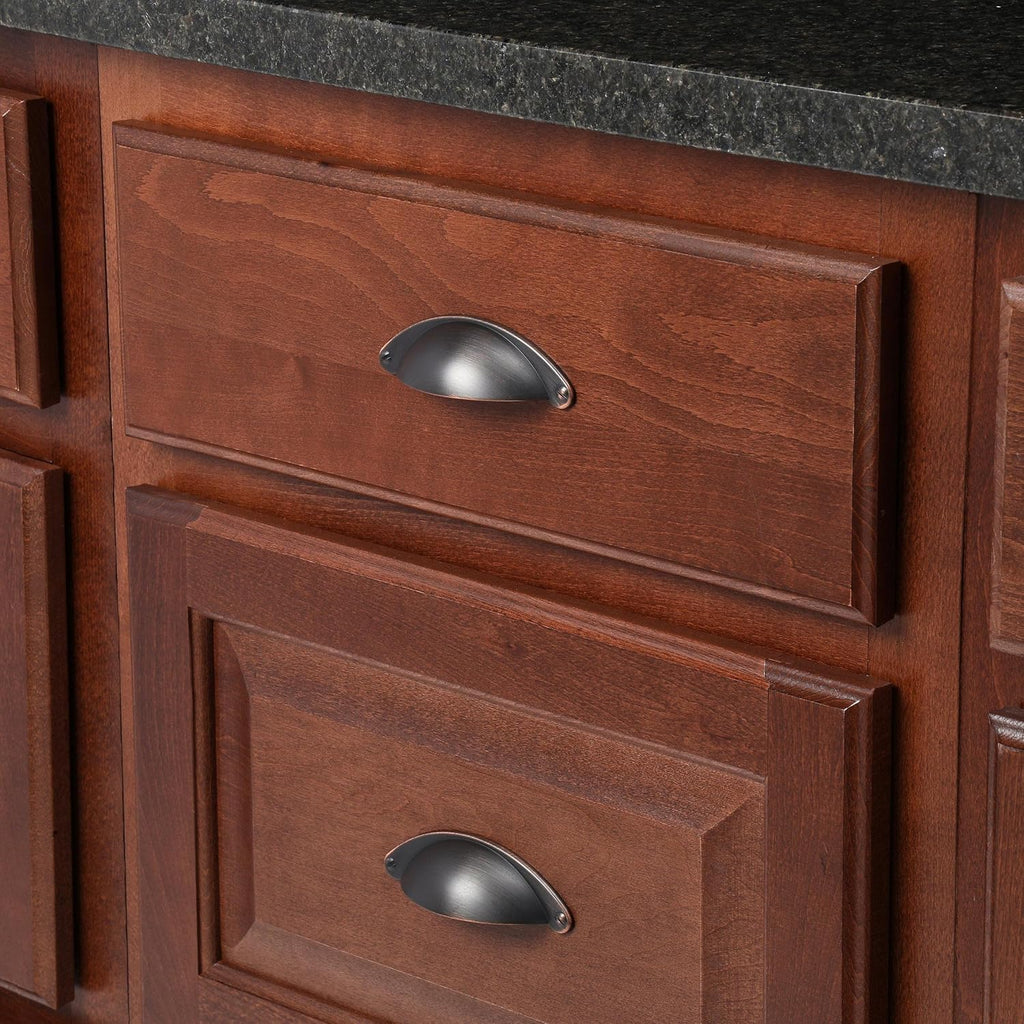 | Cabinet Cup Pull | Oil Rubbed Bronze | 2-1/2 inch (64 mm) Center-to-Center | Cup Pulls | 1 Pack | Drawer Pull |