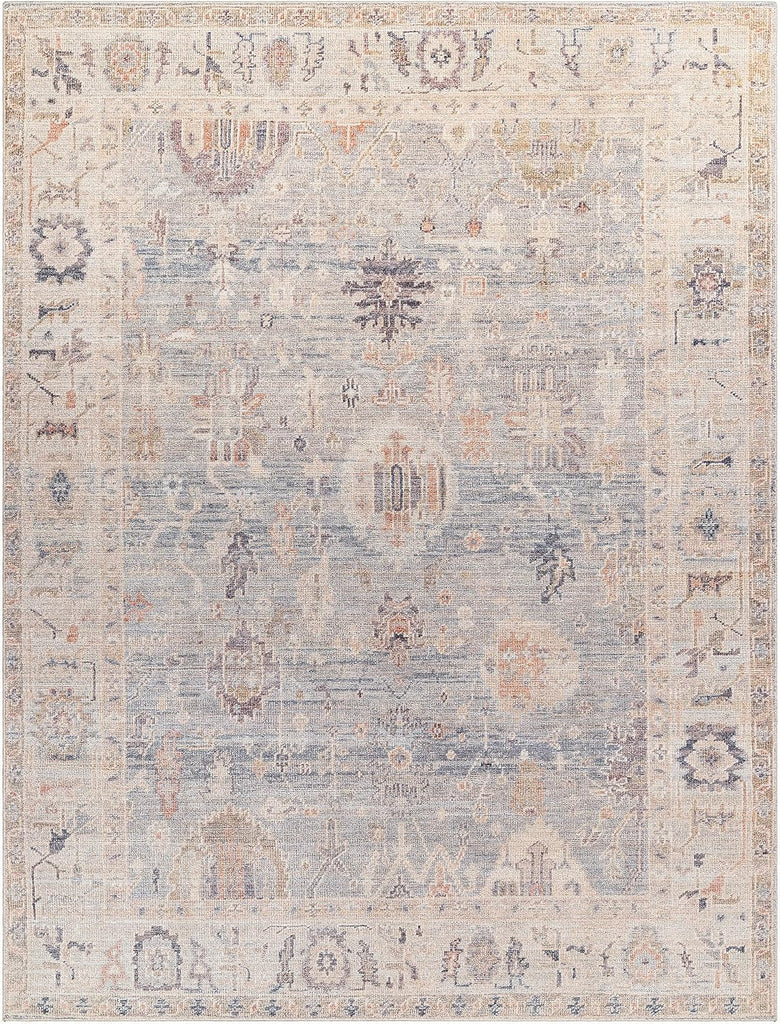 X Becki Owens Marlene Vintage Medallion Area Rug, Pale Blue