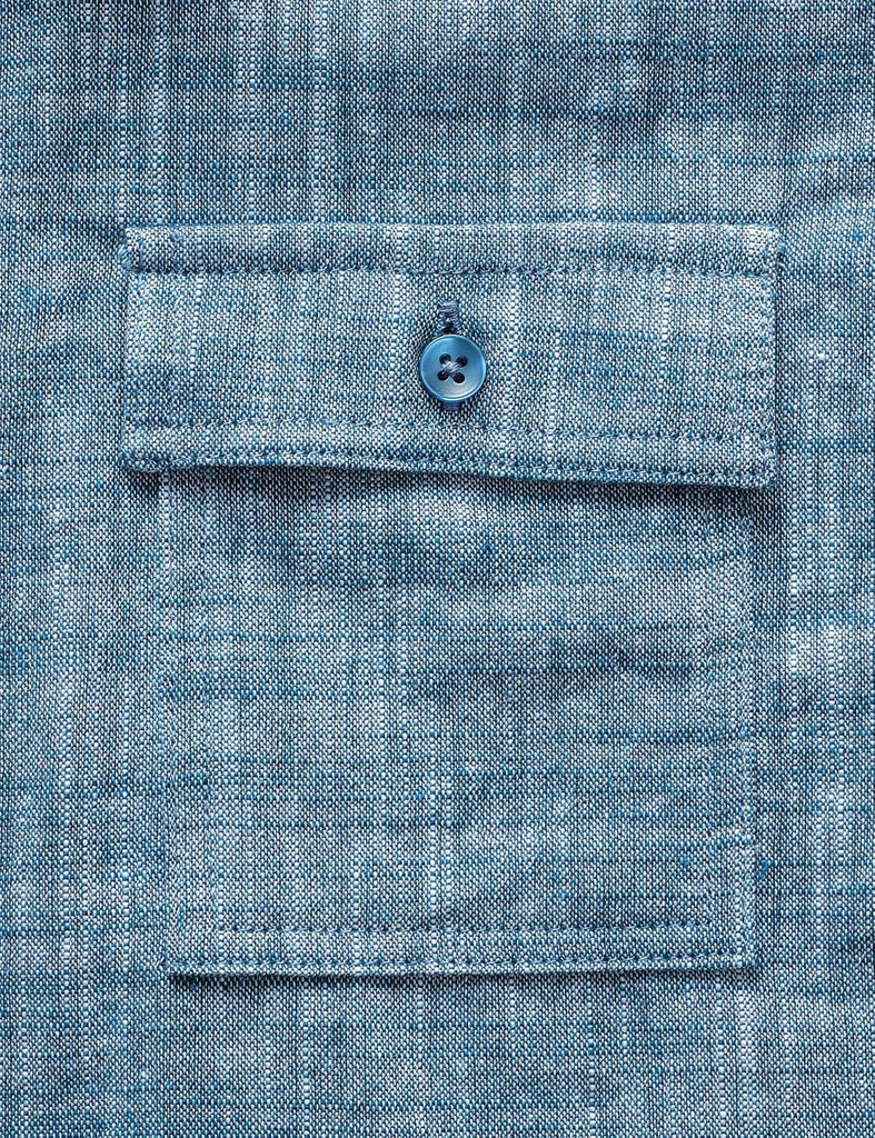 Boys Chambray Button Down Shirt Short Sleeve Casual Cotton Shirts