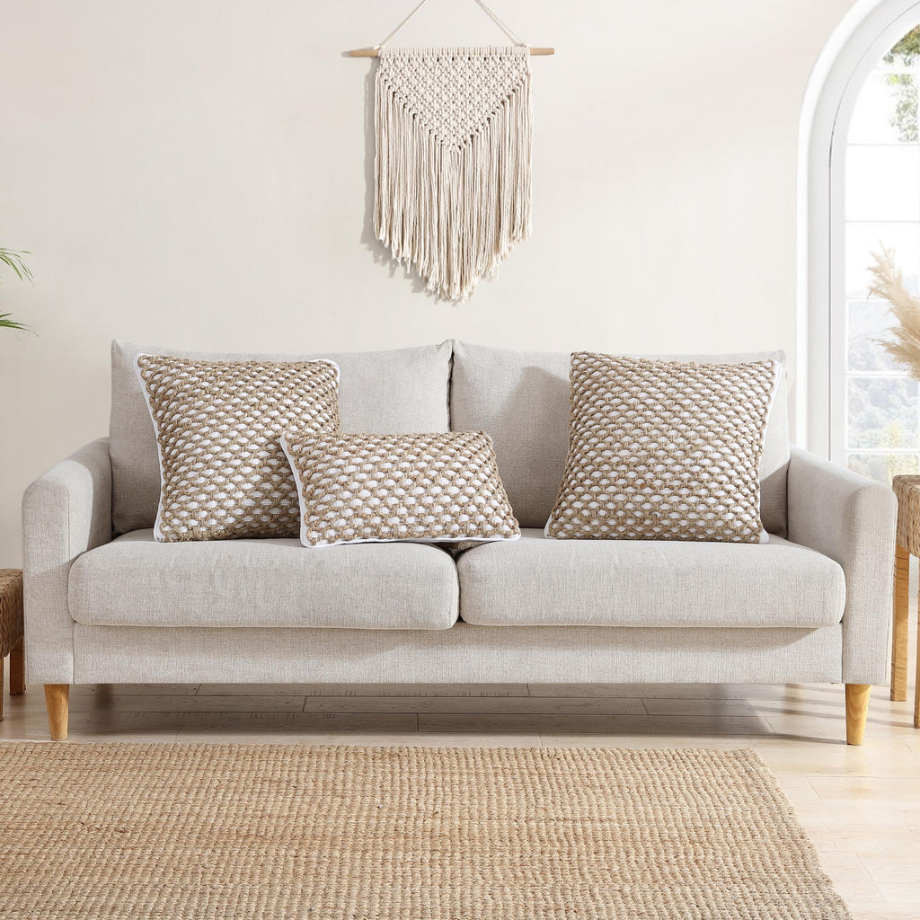 Jada 2 Pc Decorative Throw Pillow Covers, Pillow Insert not Included, Premium Woven Design, Living Room Décor, (2)