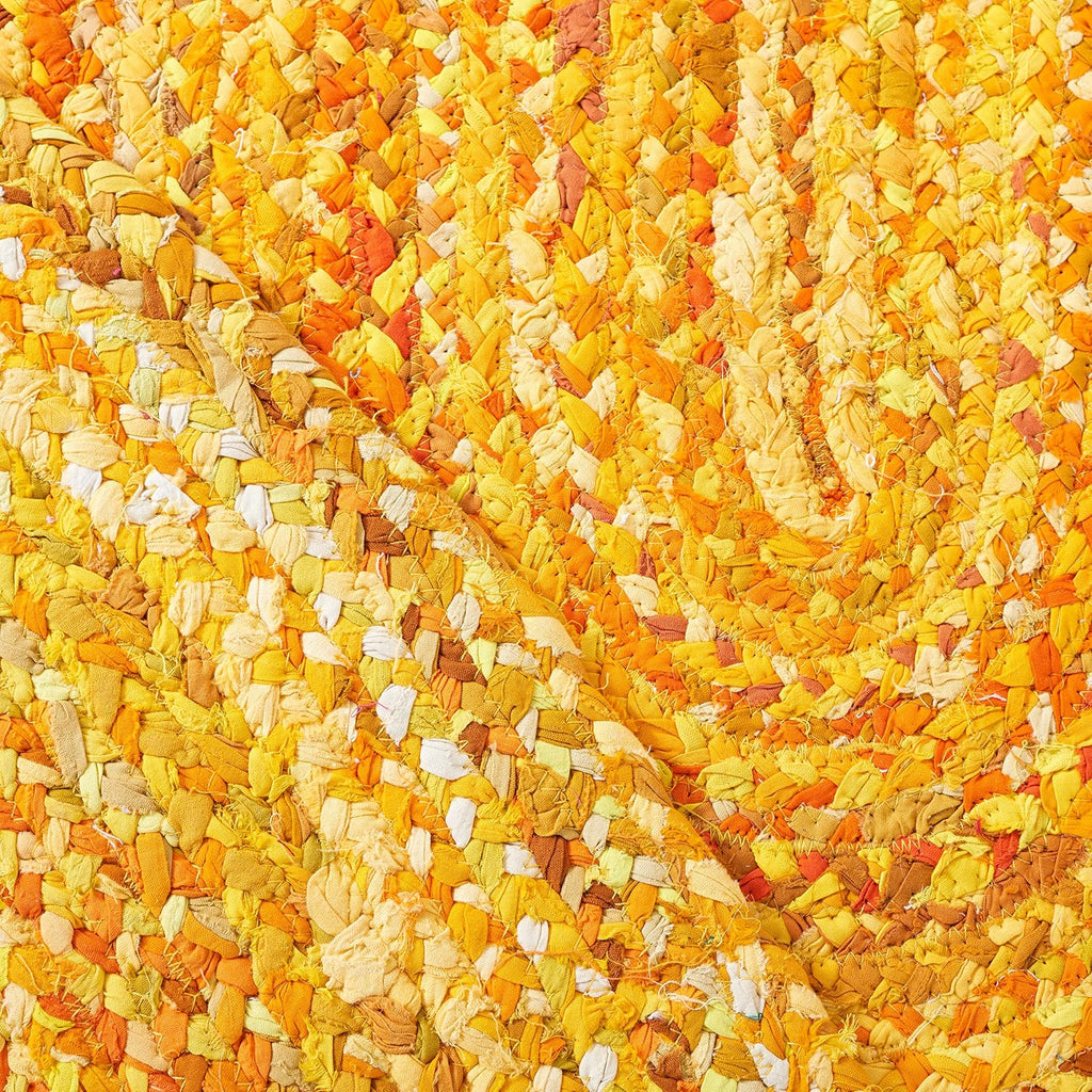 Braided Oval Rug 4x6, Cotton Braided Gold BRD452D