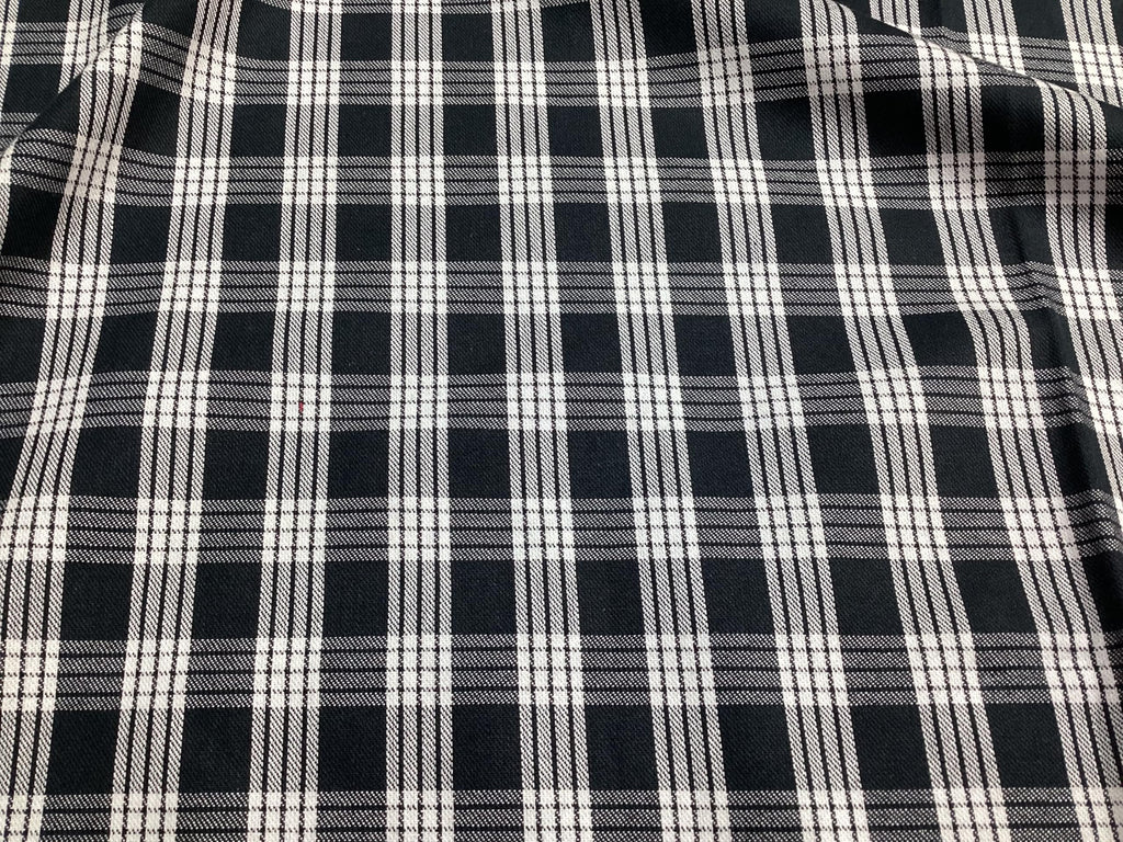 Black Palaka Hawaiian Print Fabric by The Yard