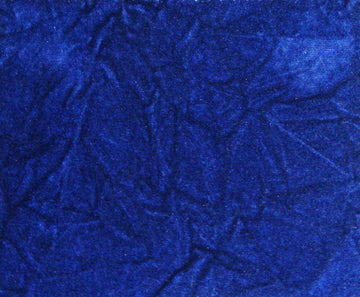 Crushed Flocking Velvet Upholstery/Curtain Fabric 10 Colors 60" by The Yard (Royal Blue)