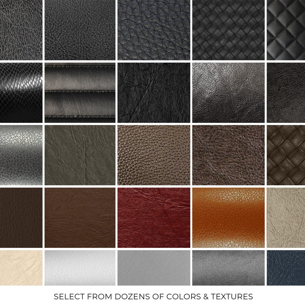 Bycast65 Black Mesh Pattern Faux Leather Fabric Roll (50ft x 54")