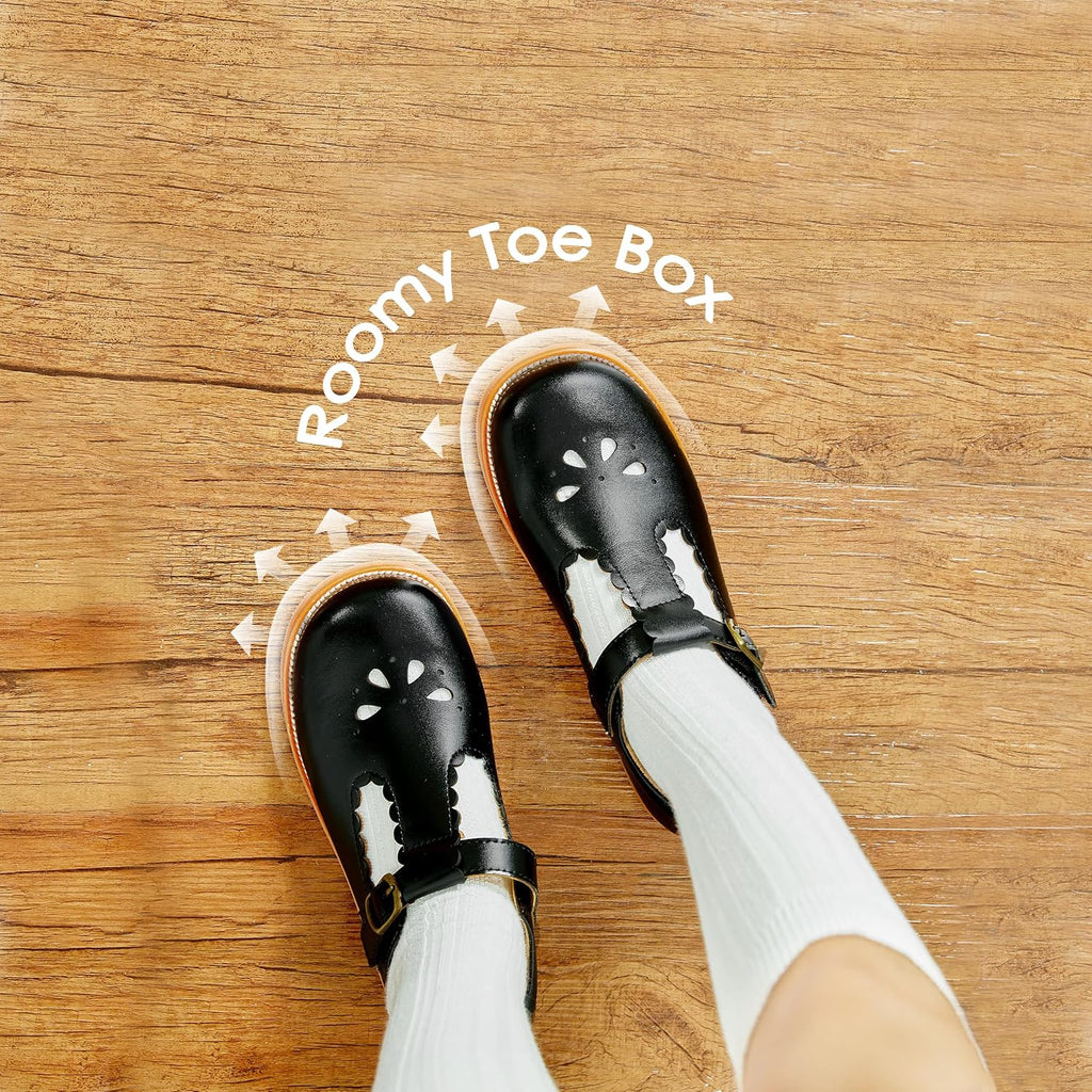Toddler Little Girl Mary Jane Dress Shoes - Ballet Flats for Girl Party School Shoes