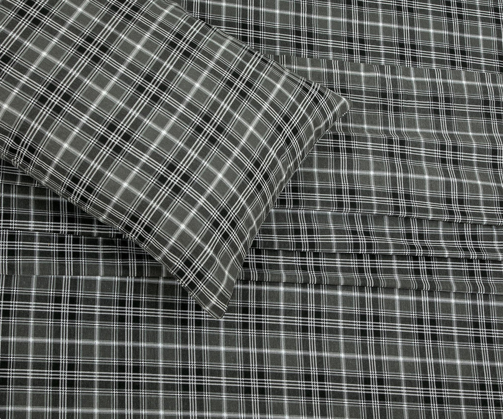 4 Piece 100% Cotton Flannel Sheets Bed Set - Warm & Extra Soft - Deep Pockets, Breathable, All Seasons