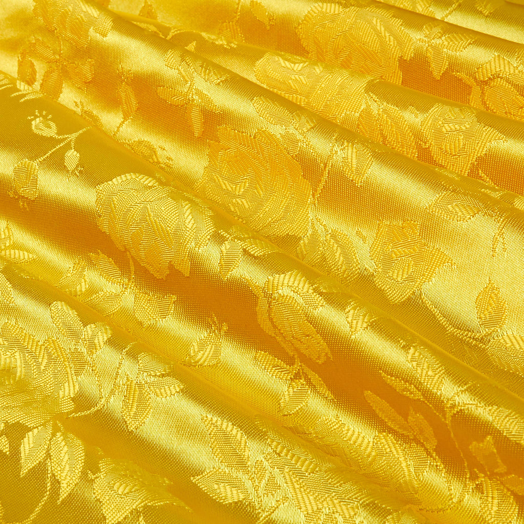 Rose Satin Yellow, Fabric by the Yard