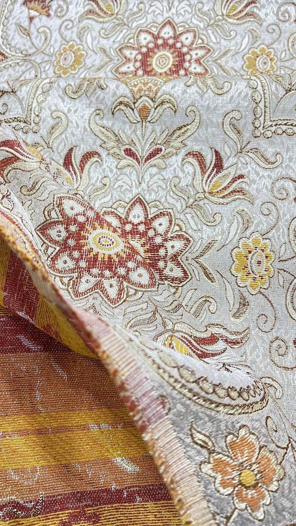 Moroccan Ornate Design Luxurious Classic Fabric for Upholstery, Window Treatments, Craft Projects - Width 54 inches