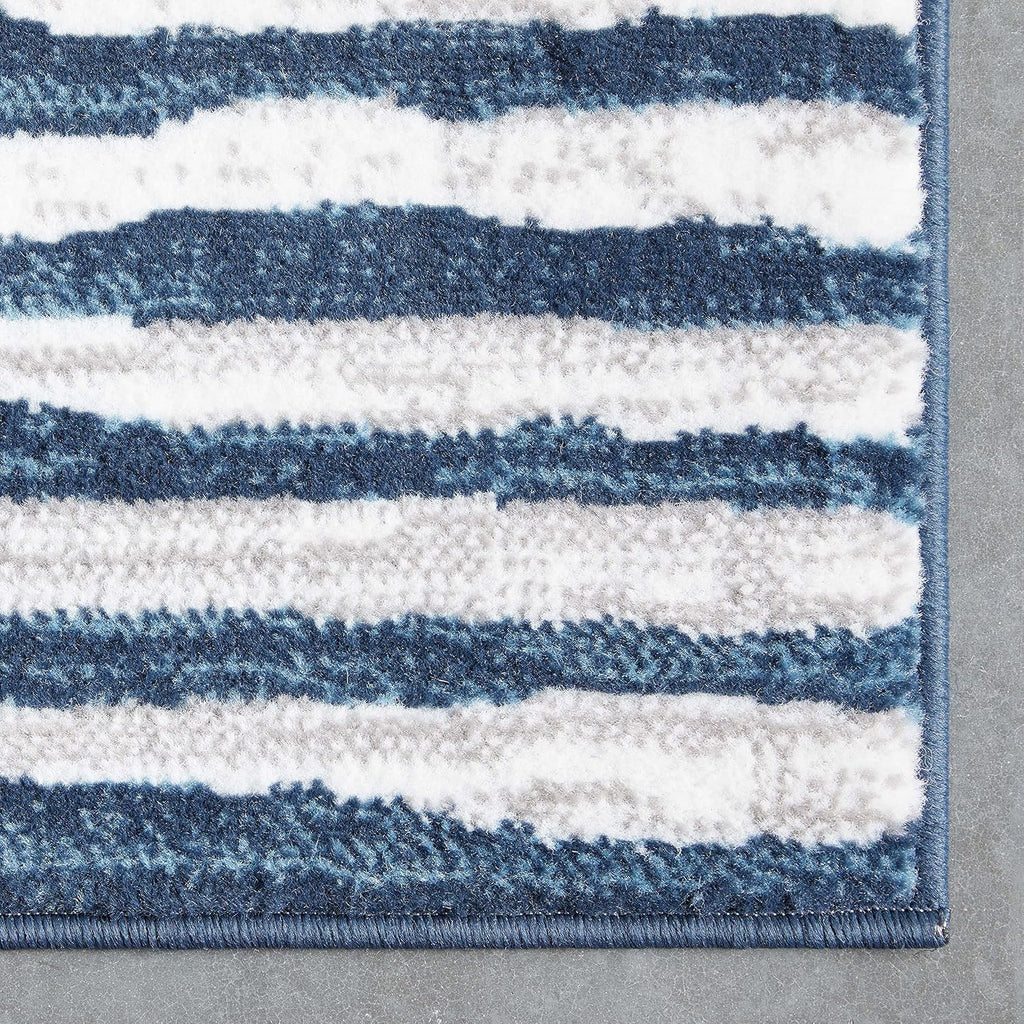Axasta Blue Diamond Medallion Tribal Area Rug (5'3" x 7'3")