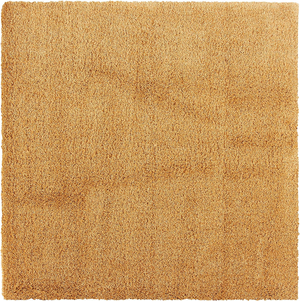 Hudson Shag Square Rug 7', Plush Gold SGH220D