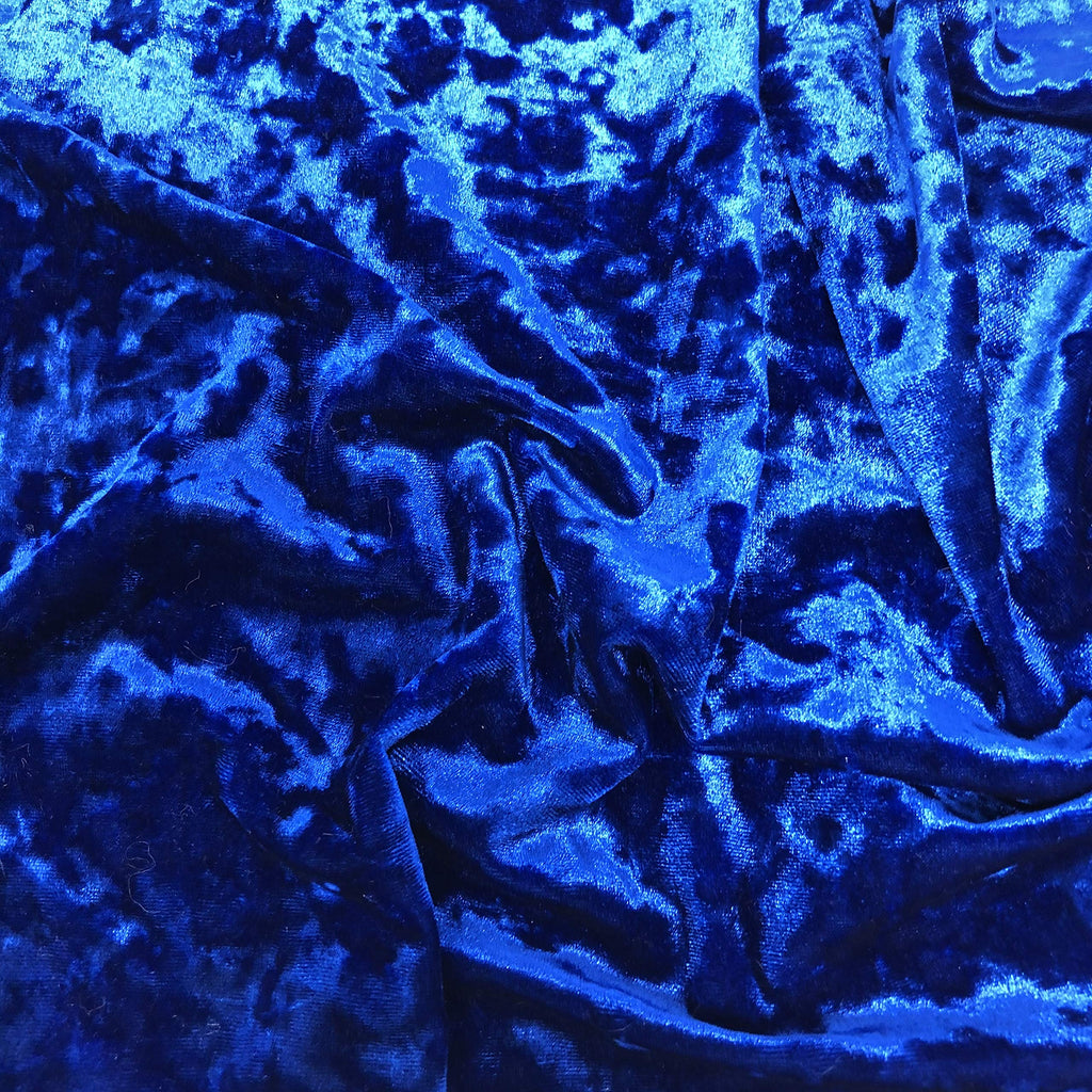 Crushed Solid (Royal Blue) by Elotex International Fabric