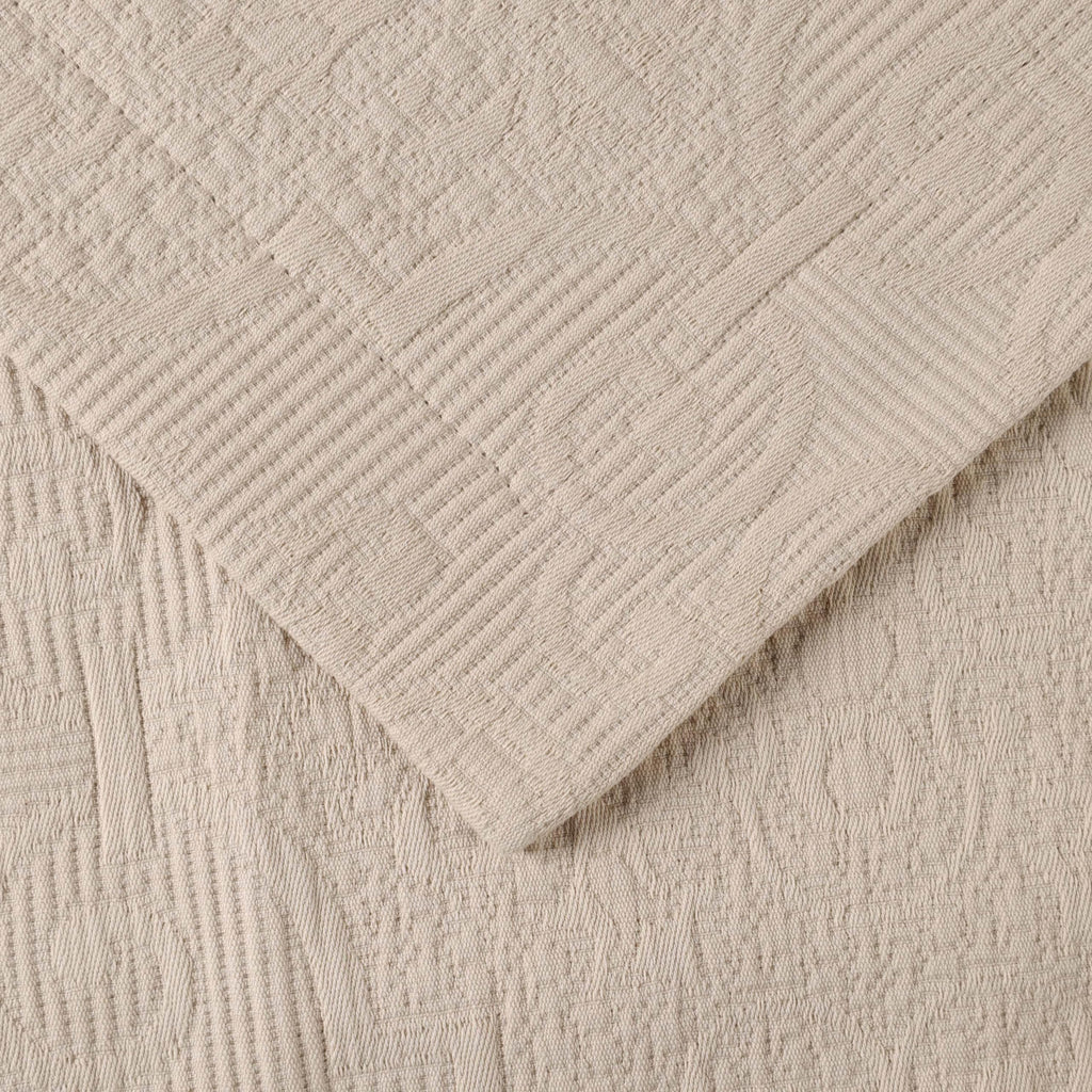 Cotton 2-Piece Bedspread Set, Oversized Bedspread, 1 Pillow Sham, Medium Weight Blanket, Home Bed Decor, Warm