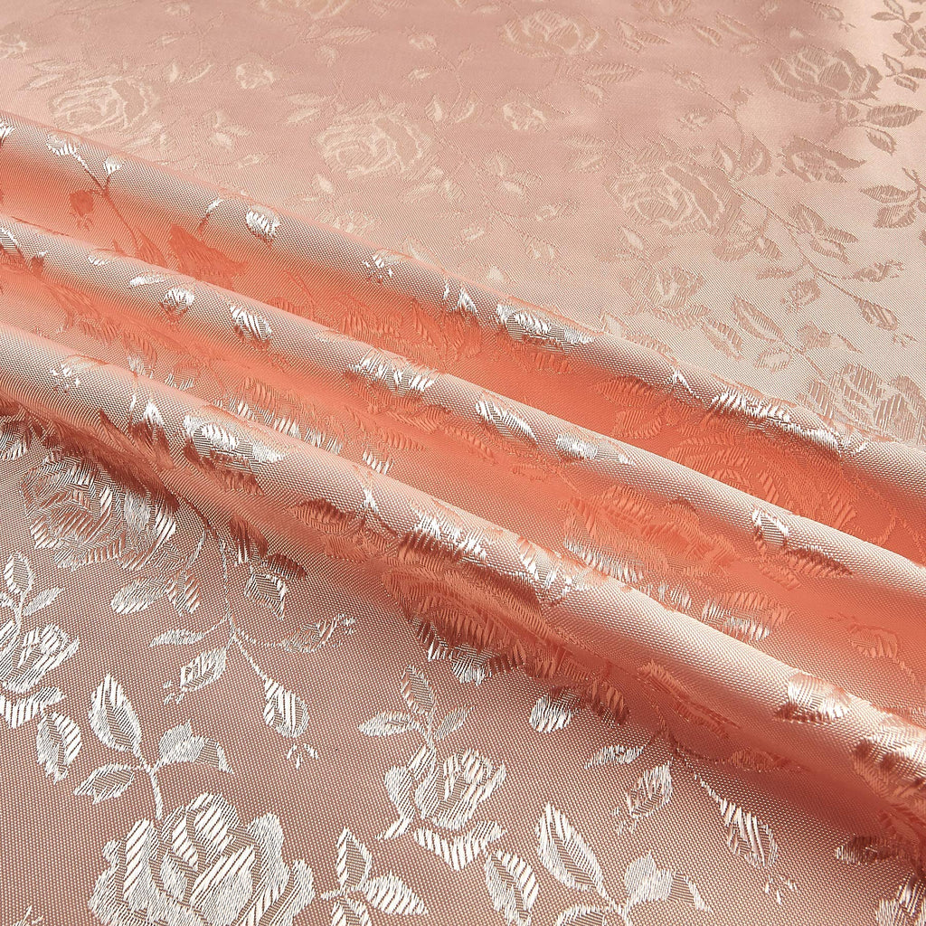 Satin Jacquard Blush, Fabric by the Yard