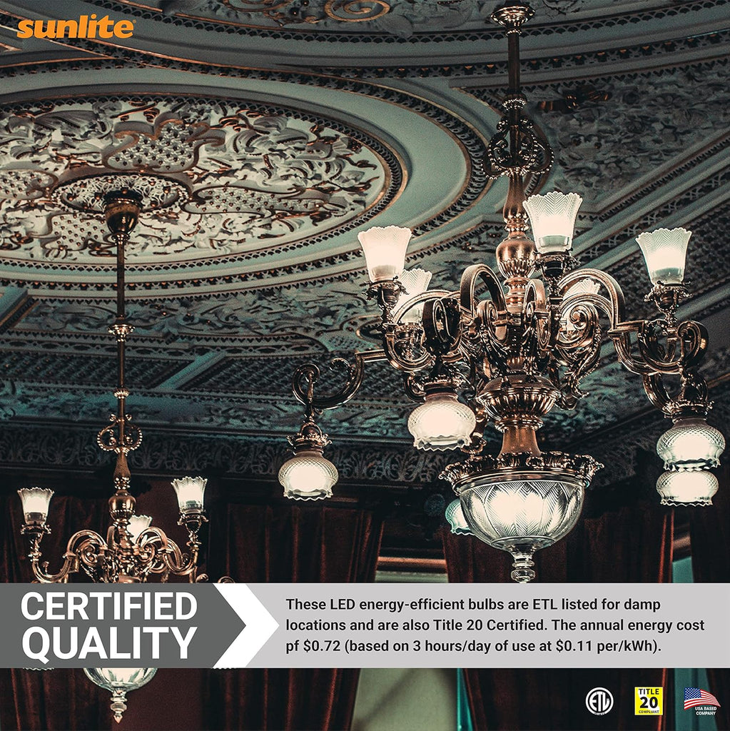 LED A15 Appliance Clear Light Bulb, 6 Watts (40W Equivalent), 450 Lumens, Medium Base (E26), 90 CRI, Dimmable, ETL