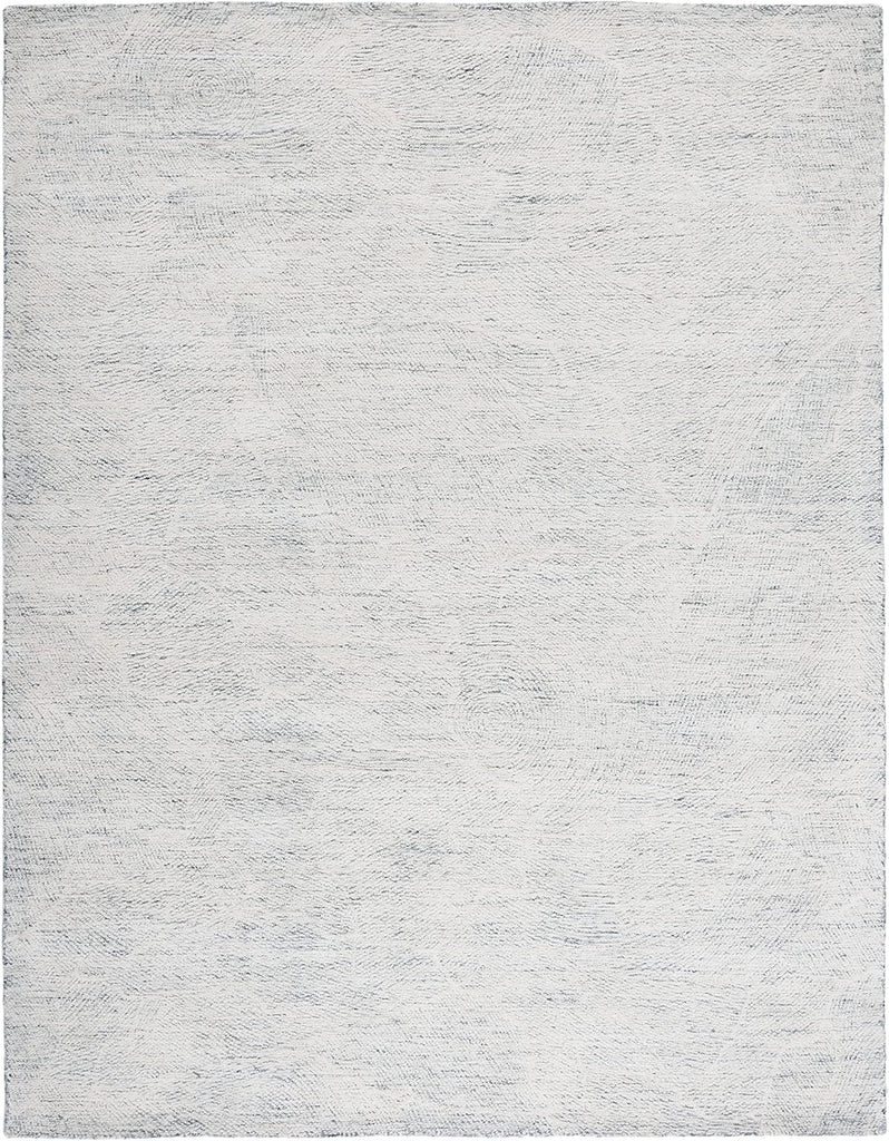 Metro 8' x 10' Dark GreyIvory Handmade Premium Wool Dining Area Rug