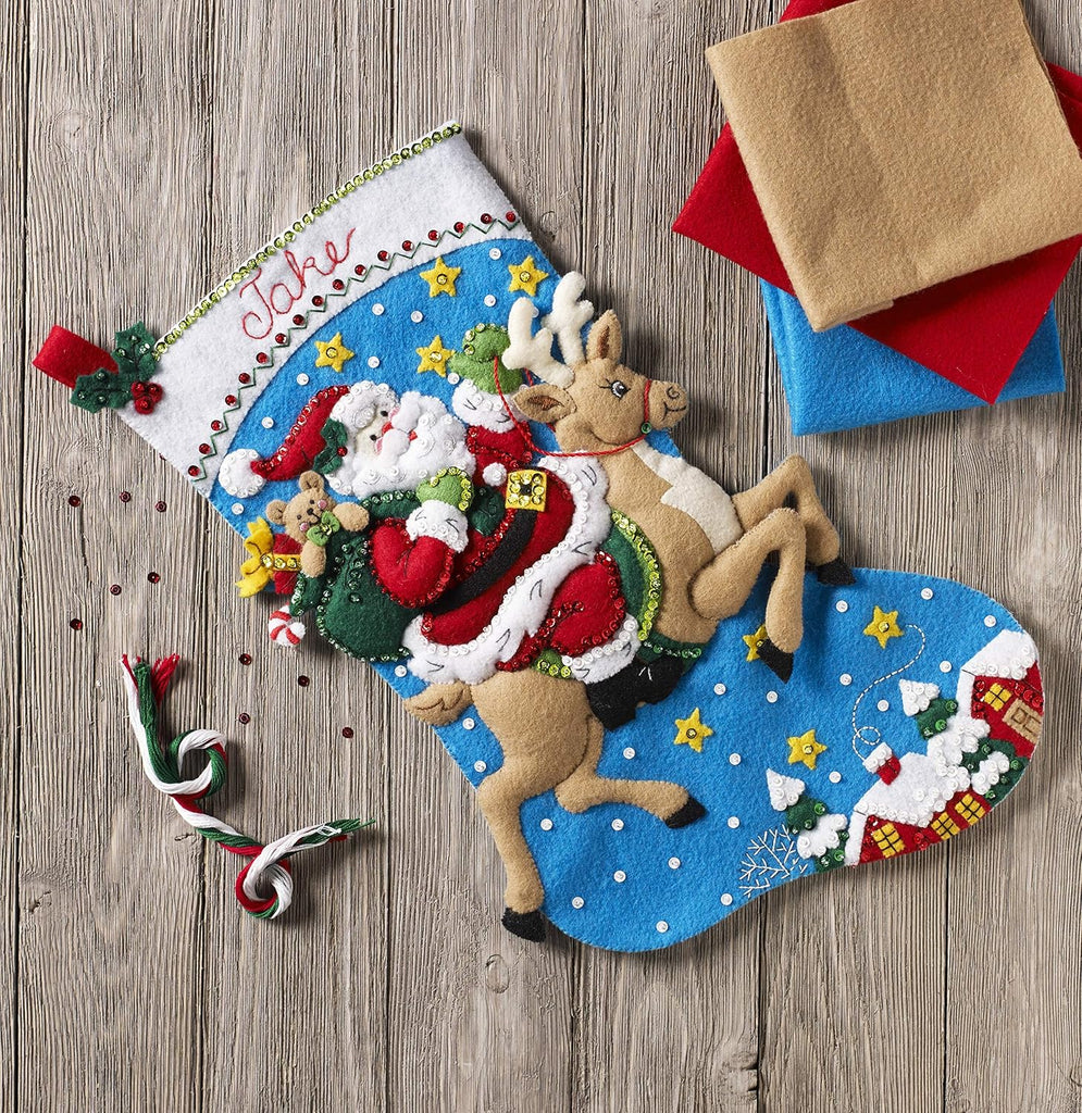 86816 Reindeer Santa Stocking Kit