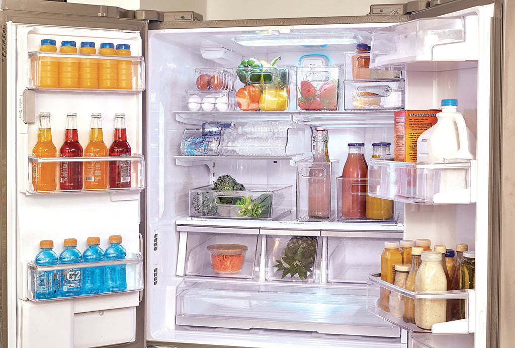 Clear Plastic Egg Holder for Fridge with Lid, 21 Egg