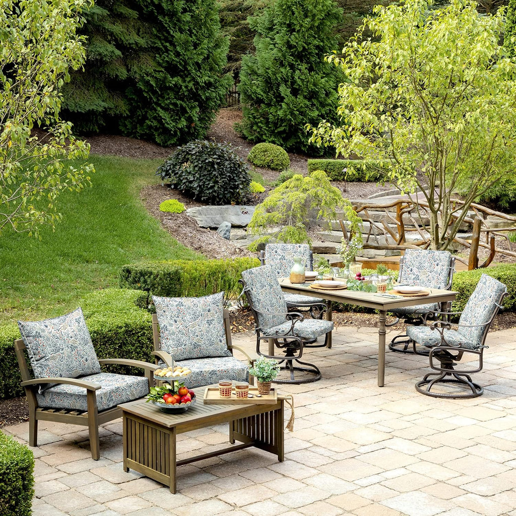 4-Pack Outdoor Patio Dining Chair Cushion, 20 x 44, Rain-Proof Seat Pad, Fade-Resistant Outdoor Cushion Pistachio