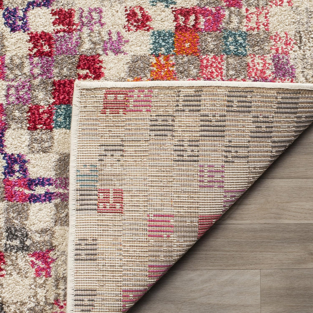 Monaco Area Rug - 10' x 14', Grey & Multi, Boho Pixel Abstract Design, Non-Shedding & Easy Care