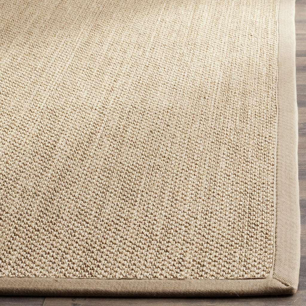 Area Rug - Natural Fiber Collection - Large - Maize & Linen Color, Sisal, Woven Design with Border (NF141B)