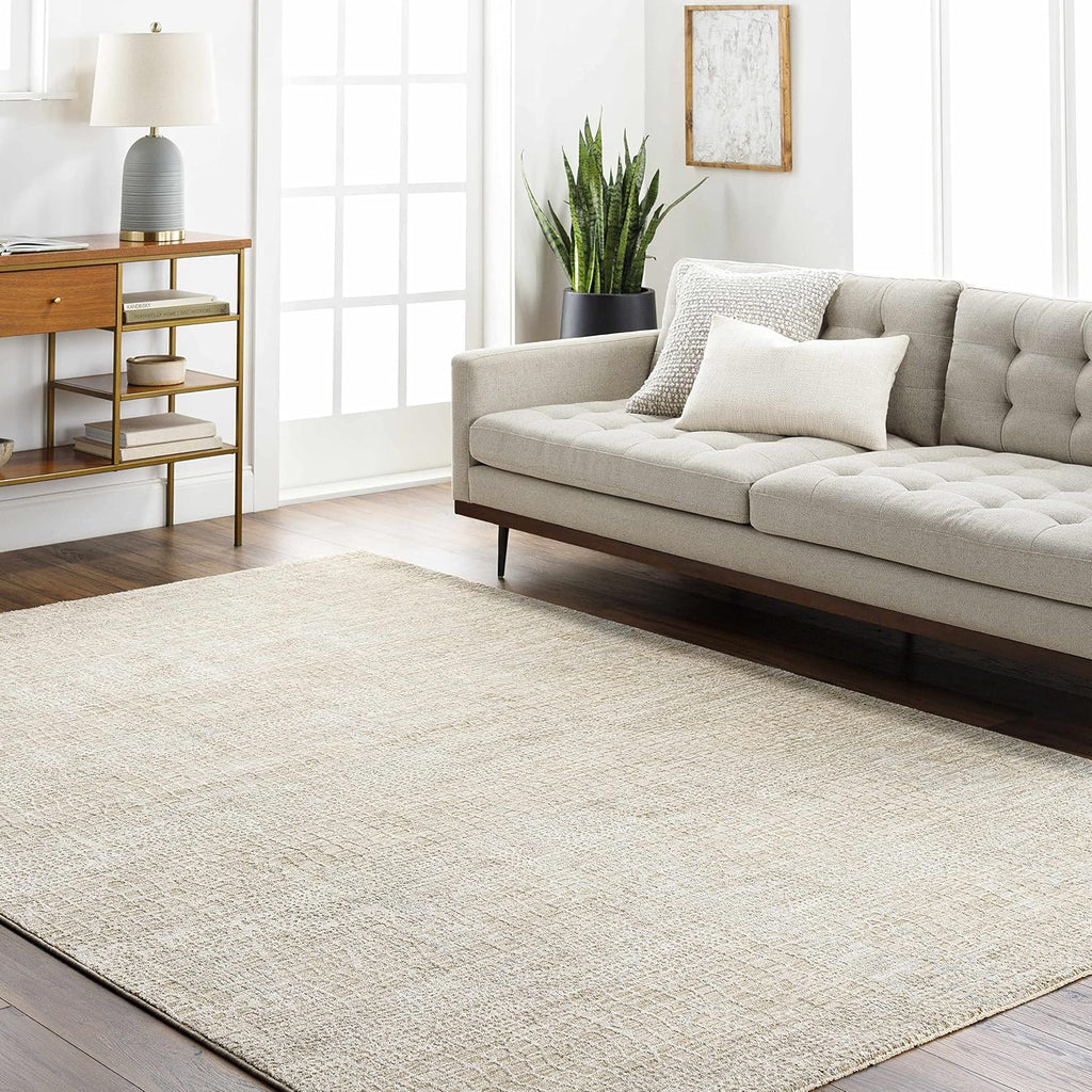 ShangriLa Living Room, Bedroom Area Rug - Abstract Distressed Faded - Contemporary Modern Minimalist Transitional