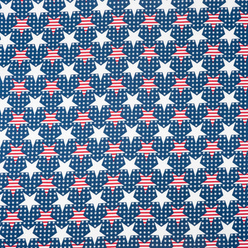 Fabrics, 100% Cotton Quilt and Crafting Fabric for Sewing 44 inch Wide Stripes in Stars On Dots Cut by the Yard