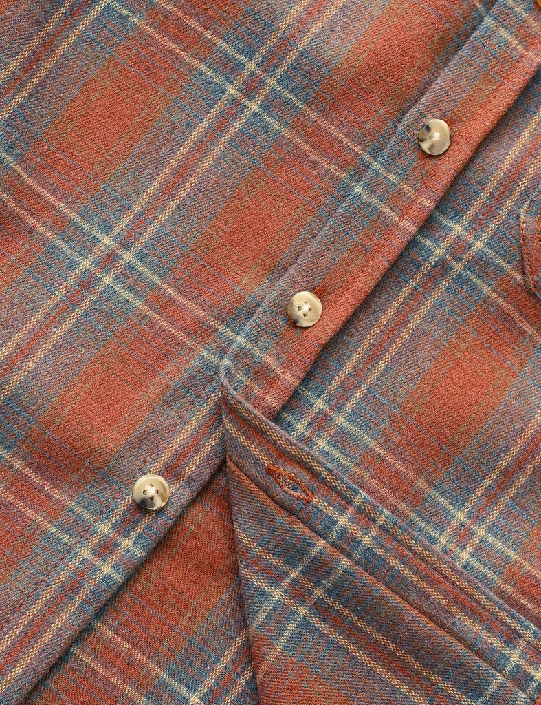 6 oz Boys Flannel Shirts Plaid Button Down Shirt Long Sleeve