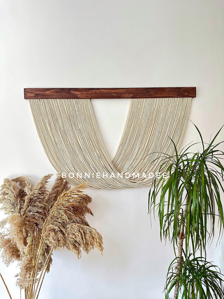 Large Macrame Wall Hanging Boho Wall Decor Woven Wall Decor Yarn Tapestry Wall Hanging Aesthetic Macrame Headboard