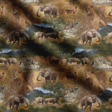 Cotton Jersey Fabric Animals Print Fabric by Yard 58 Inch Wide