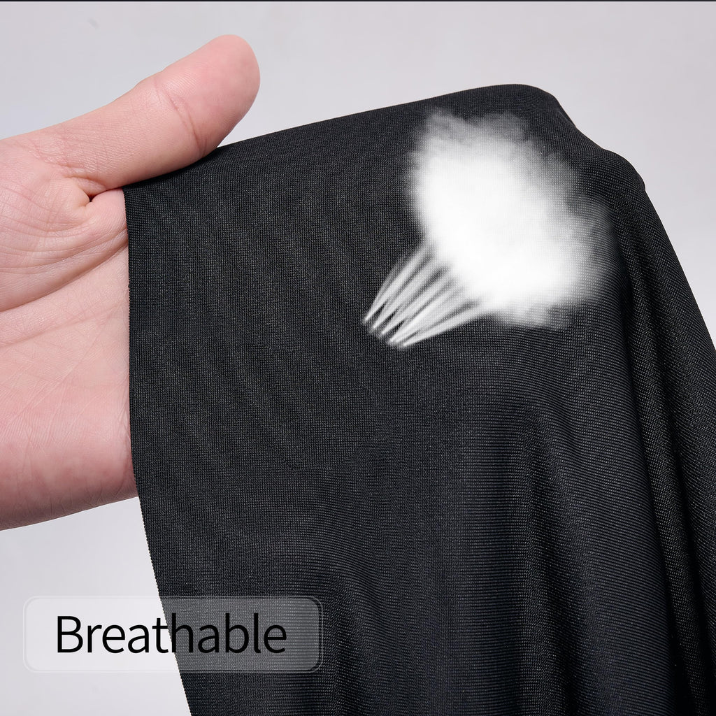 72" Wide Four-Way Stretch Spandex Polyester Fabric By The Yard Medium Weight Soft & Breathable & Drapable Broadcloth