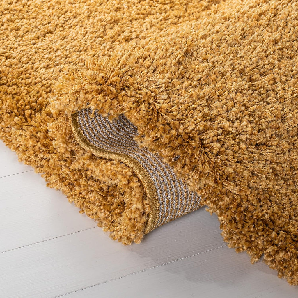 Hudson Shag Square Rug 7', Plush Gold SGH220D