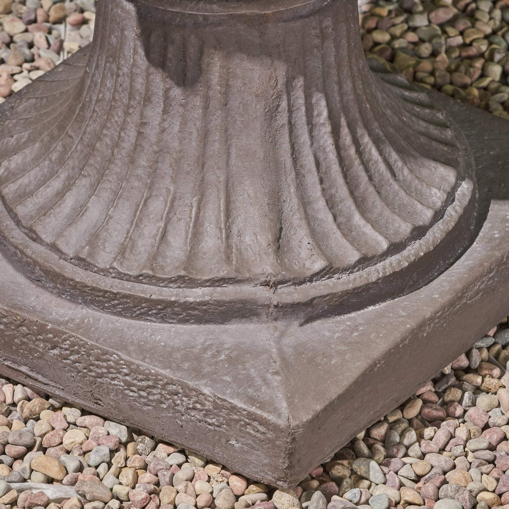 Noble House Adonis Outdoor Roman Chalice Garden Urn Planter in Antique Gray