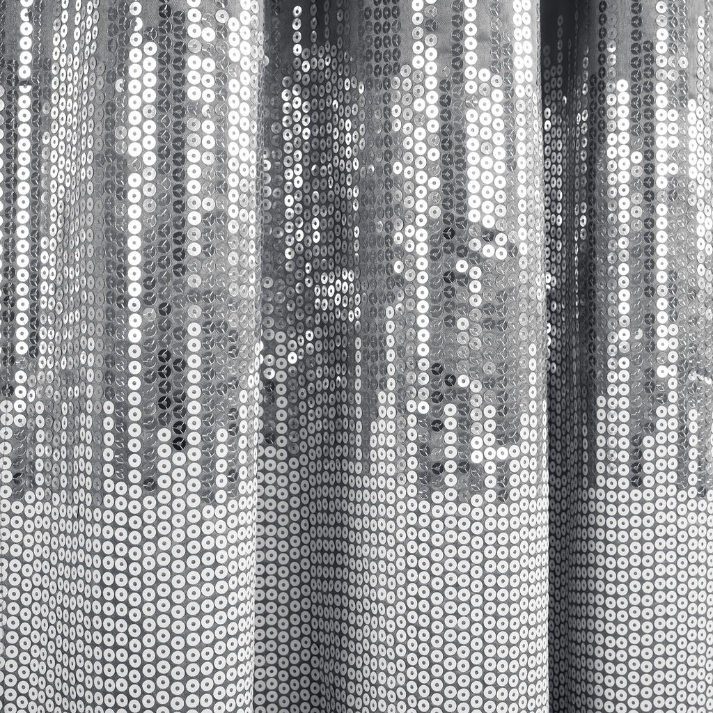 Night Sky 100% Blackout Window Curtain Panel Single 42"W x 84"L, Gray & White - Blackout Curtains - Sequin Curtains