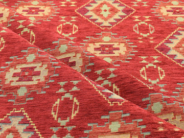 Kilim Pattern Upholstery Fabric Kilim Bohemian Boho Tapestry Tribal Southwestern Turkish Persian Moroccan Mexican