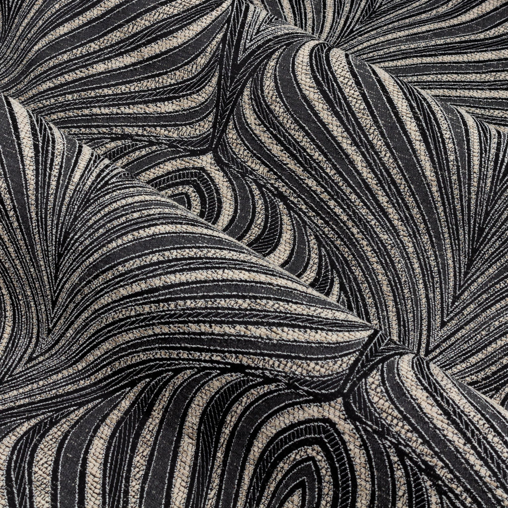 Gatsby Jacquard Eyelet Curtains - 2 Panels - Width x Drop - 229 x 229cm (90 x 90) - Black