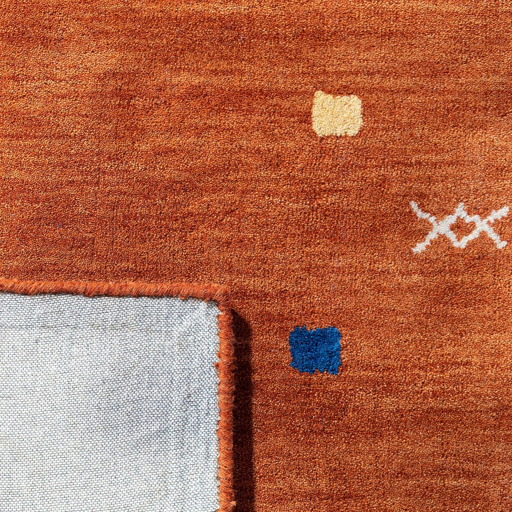 Himalaya Area Rug - 10' x 14', Rust, Handmade Boho Tribal Wool