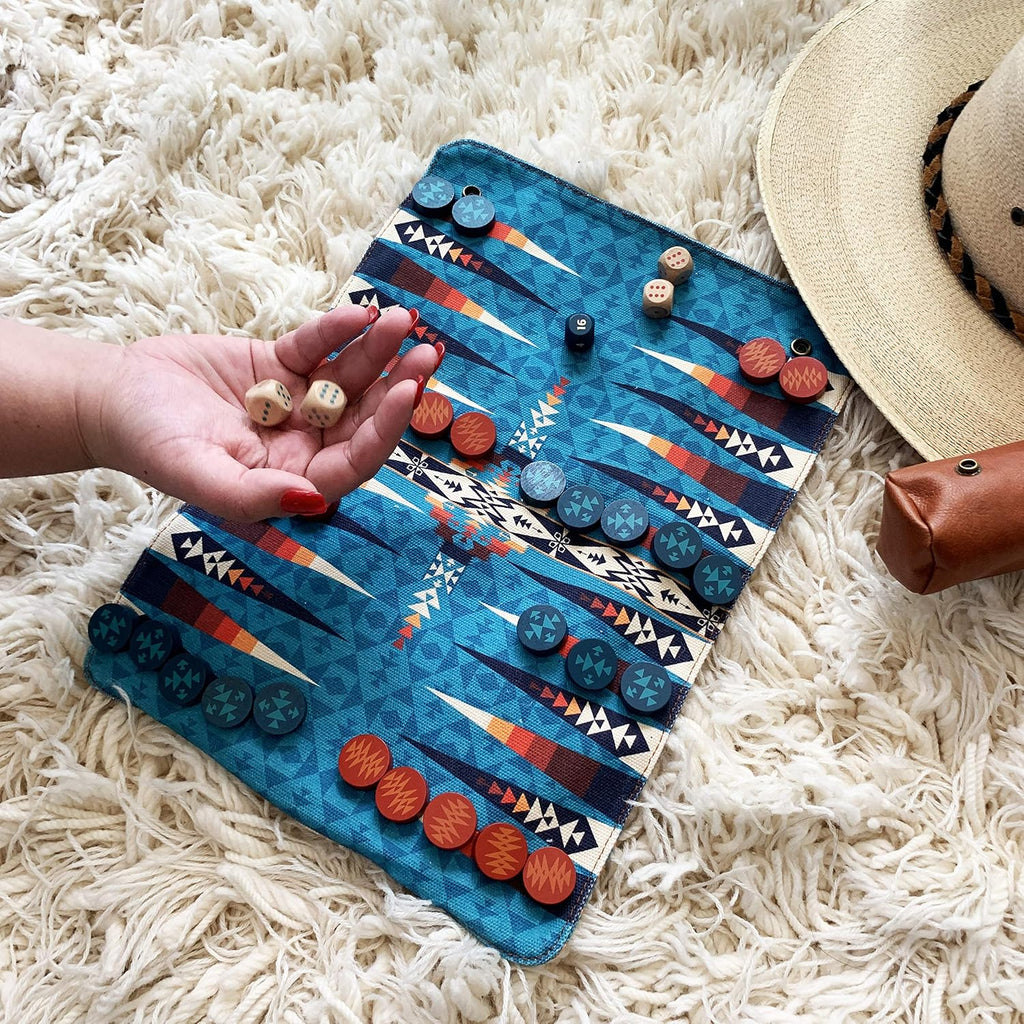 Pendleton Backgammon: Travel-Ready Roll-Up Game (Camping Games, Gift Enthusiasts)